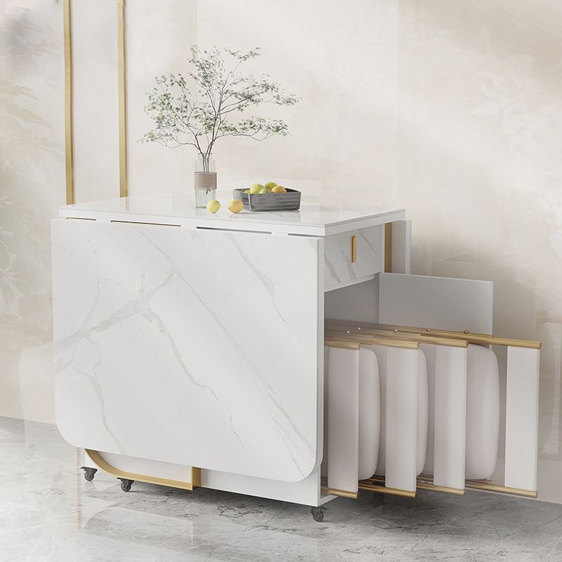 Moderner Stil faltbarer Tischset 1/2/3/7 Stück Ess -Set für Zuhause