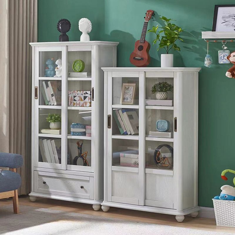 Estante de estantería de madera estándar glamorada para la sala de estar para sala de estar