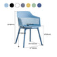 Plastic Scandinavian Dining Kitchen Room Chair Slat Back Arm Chair Clearhalo ' kitchen&dining_furn' 'Dining Chairs' 'Dining Tables & Seating' 'dining_chair' 'furn' 'furn_dining_chair' 'Furniture' 'furniture_dining_chair' 'Kitchen & Dining Furniture' 'kitchen' 1200x1200_a09a19a6-6665-46e4-9df4-e3a416898868