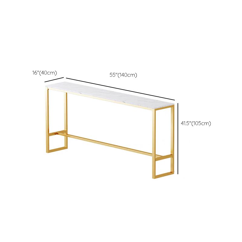 1/2/3/4 Pieces Modern Rectangular Pub Table Set Sintered Stone Top Bistro Table Set Clearhalo 'Bar Furniture' 'furn' 'furn_home_bar_bar_sets' 'Furniture' 'Home Bars & Bar Sets' 'home_bar_bar_sets' 'Kitchen & Dining Furniture' 1200x1200_a09a7b36-c970-4002-909b-77e4ff5f73ce