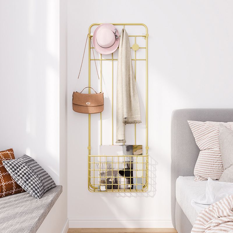 Cestas de almacenamiento de colgilla de metal kit de entrada de entrada industrial