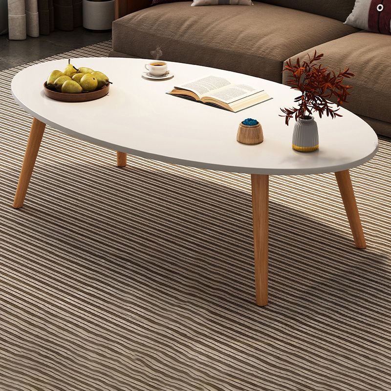 Modern Wood Cocktail Table 4 Legs Coffee Table with Storage Shelf Clearhalo 'Coffee & Accent Tables' 'Coffee Tables' 'coffee_tables' 'furn' 'furn_coffee_tables' 'Furniture' 'Living Room Furniture' 1200x1200_a09b5cb0-6e5a-4303-ac9e-98f3a6181e39