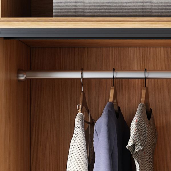 Heldere glazen deur opbergkast moderne schuifdeur garderobe voor thuis