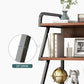 Industrial Etagere Bookshelf Steel Frame Manufactured Wood Shelf with Caster Wheels Clearhalo 'Bookcases' 'Furniture' 'furniture_bookcases' 'kitchen' 'kitchen_bookcases' 'Living Room Furniture' 'Office Furniture' 1200x1200_a0a1716a-3549-412d-9393-52693bb1b812