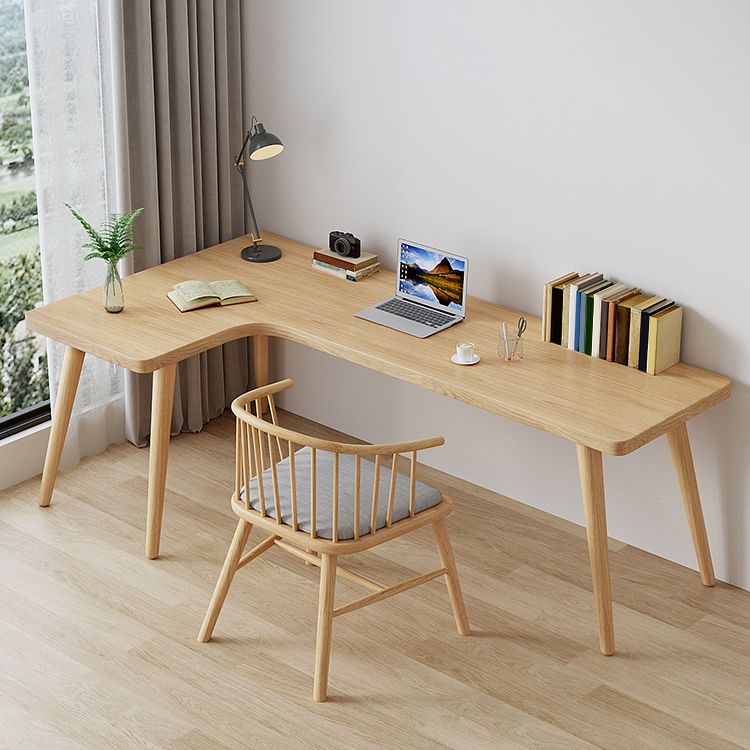 Modern Solid Wood Writing Desk L-Shape Office Desk for Office Clearhalo 'furn' 'furn_office_desk' 'Furniture' 'Office Desks' 'Office Furniture' 'office_desk' 1200x1200_a0a2f0de-0399-483f-b819-453ffe6081fb