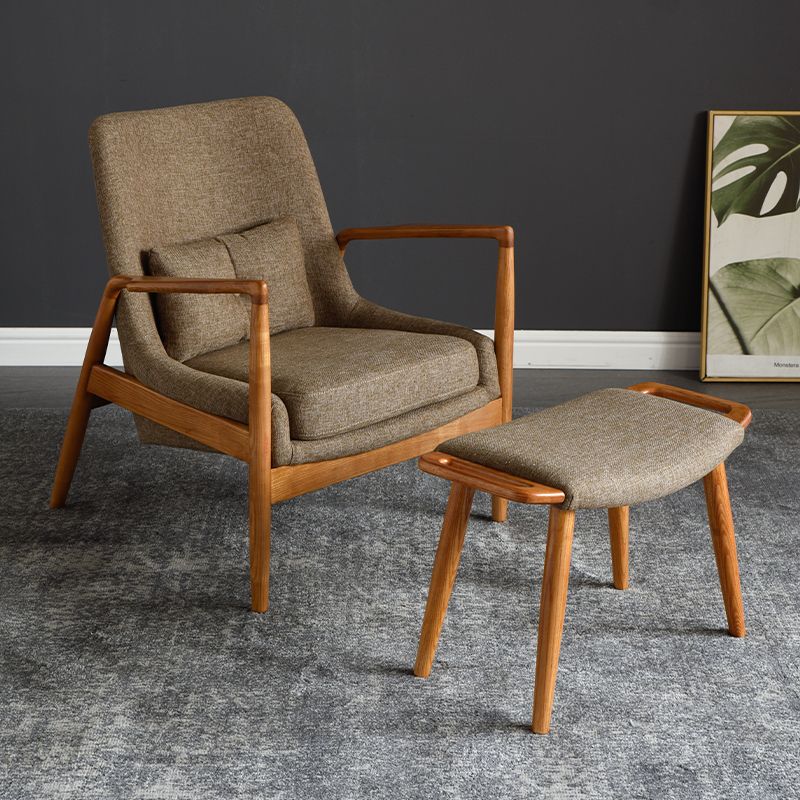 Contemporary Arms Included with Pillow Basic Four Leg Accent Armchair Clearhalo 'Accent Chairs' 'accent_chairs' 'Chairs & Seating' 'furn' 'furn_accent_chairs' 'Furniture' 'Living Room Furniture' 1200x1200_a0a31377-e439-4086-8aa9-7dc690935539