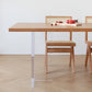 1/2/5 Pieces Rectangle Dining Set Modern Solid Wood Dining Table with Chairs