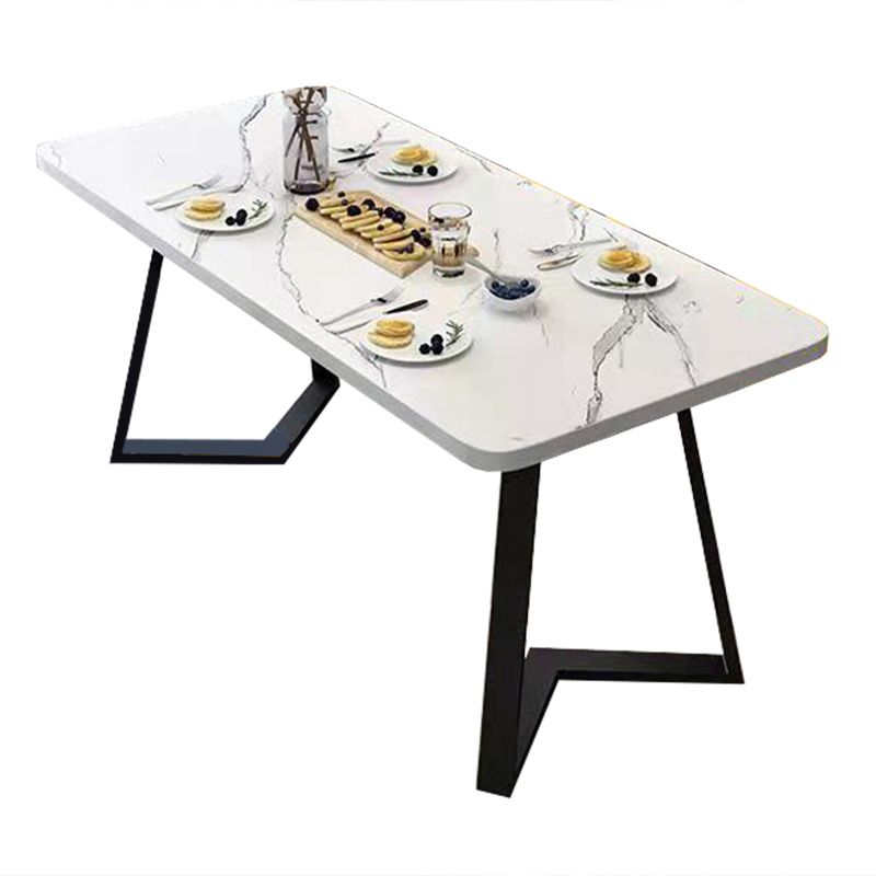 モダンウッドダイニングテーブルセット5 PCSダイニングルームの家具セット