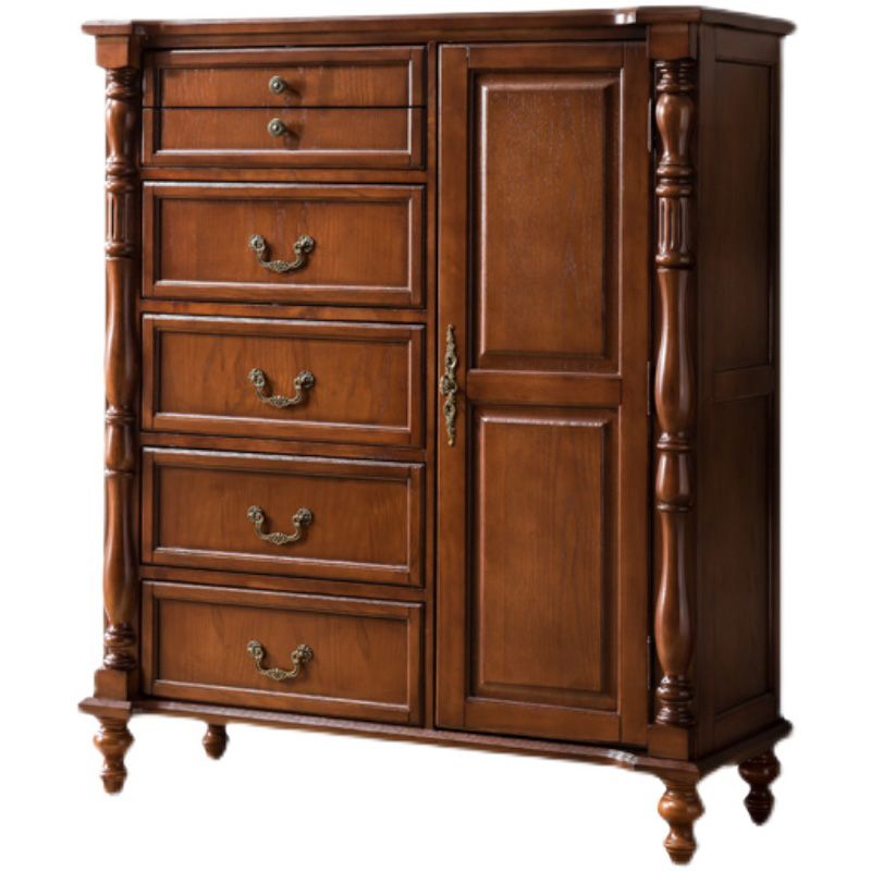 Mid-Century Modern Cabinet/Chest with Drawers and Legs in Solid Wood Clearhalo 'Cabinets & Chests' 'cabinets_chests' 'furn' 'furn_cabinets_chests' 'Furniture' 'Living Room Furniture' 1200x1200_a0a42f84-7c55-4386-8e89-b03e40d8a136