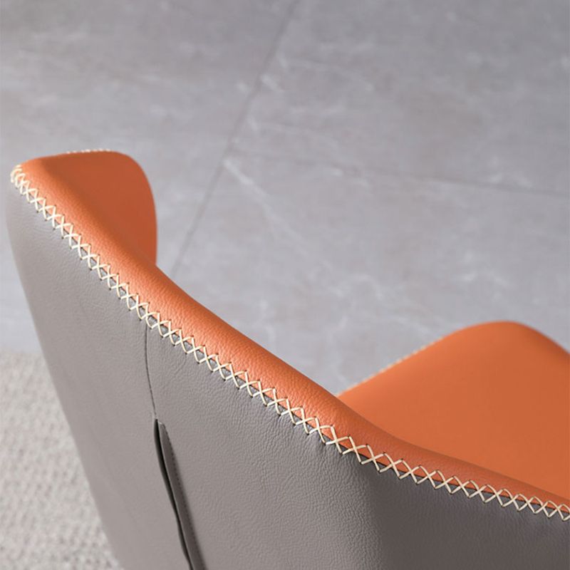 Industrial Metal Dining Room Chairs Armless Wingback Side Chair (Set of 2) Clearhalo ' kitchen&dining_furn' 'Dining Chairs' 'Dining Tables & Seating' 'dining_chair' 'furn' 'furn_dining_chair' 'Furniture' 'furniture_dining_chair' 'Kitchen & Dining Furniture' 'kitchen' 1200x1200_a0a465f2-6b81-4425-94e6-c8159e13f0c3