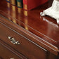 Dark Brown 3/4/5 Drawer Chest 26.57" Wide Solid Wood Accent Chest Clearhalo 'Cabinets & Chests' 'cabinets_chests' 'furn' 'furn_cabinets_chests' 'Furniture' 'Living Room Furniture' 1200x1200_a0a471bc-f5b6-40a7-b822-570a43a714e3
