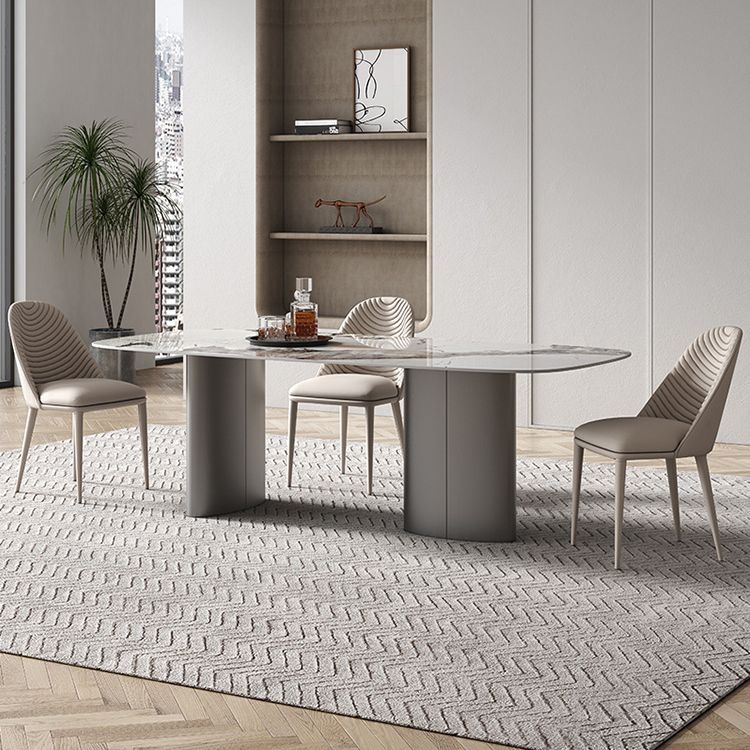 Modern Sintered Stone Top Dining Set Rectangle 1/4/5/6 Pieces Dining Table with Chairs Clearhalo 'Dining Room Sets' 'Dining Tables & Seating' 'dining_room_set' 'furn' 'furn_dining_room_set' 'Furniture' 'furniture_dining_room_set' 'Kitchen & Dining Furniture' 1200x1200_a0a4fc5d-73c8-41af-9e15-7764031fdc4a