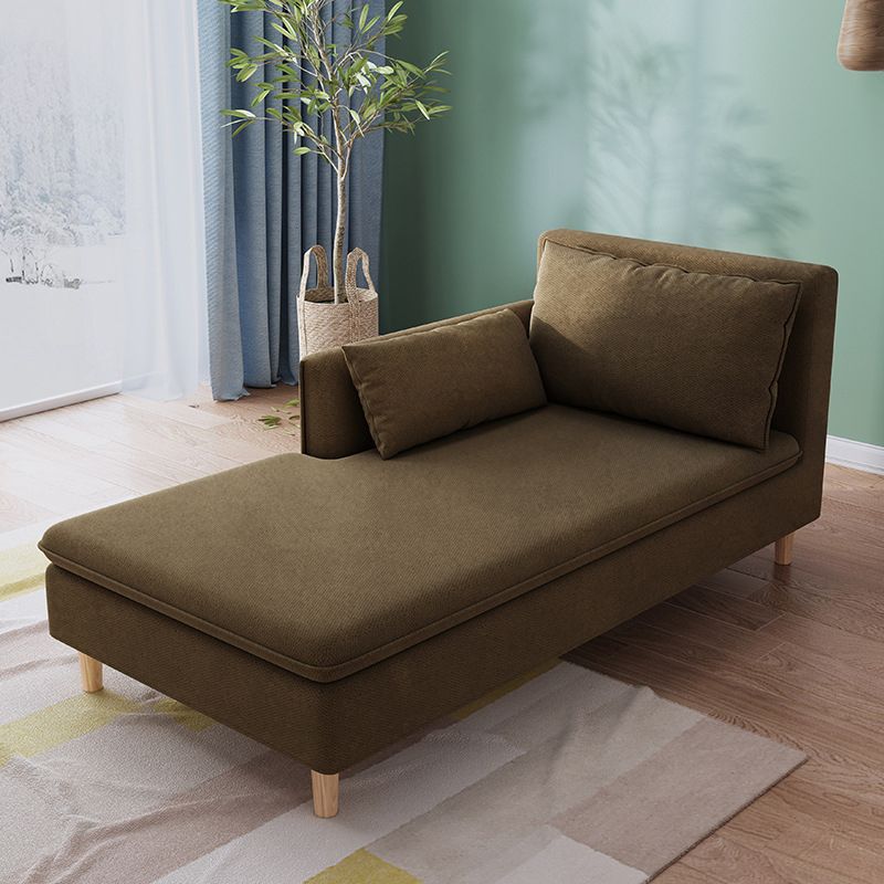 Modern Fabric Chaise Solid Wood Chaise Lounge Couch with One Armed Clearhalo 'Chairs & Seating' 'Chaise Lounge' 'chaise_lounge' 'furn' 'furn_chaise_lounge' 'Furniture' 'Living Room Furniture' 1200x1200_a0a5a800-02cb-4ea4-a74b-db7ab75c51d5
