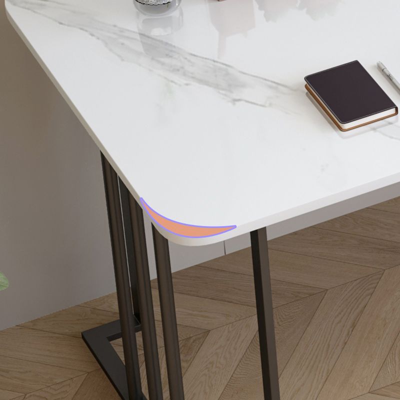 Modern Stone Office Desk Rectangular Shape Task Desk con 1-Drawers para Office