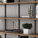 9.84"W Bookshelf Industrial Style Wall Mounted Bookcase for Home and Office