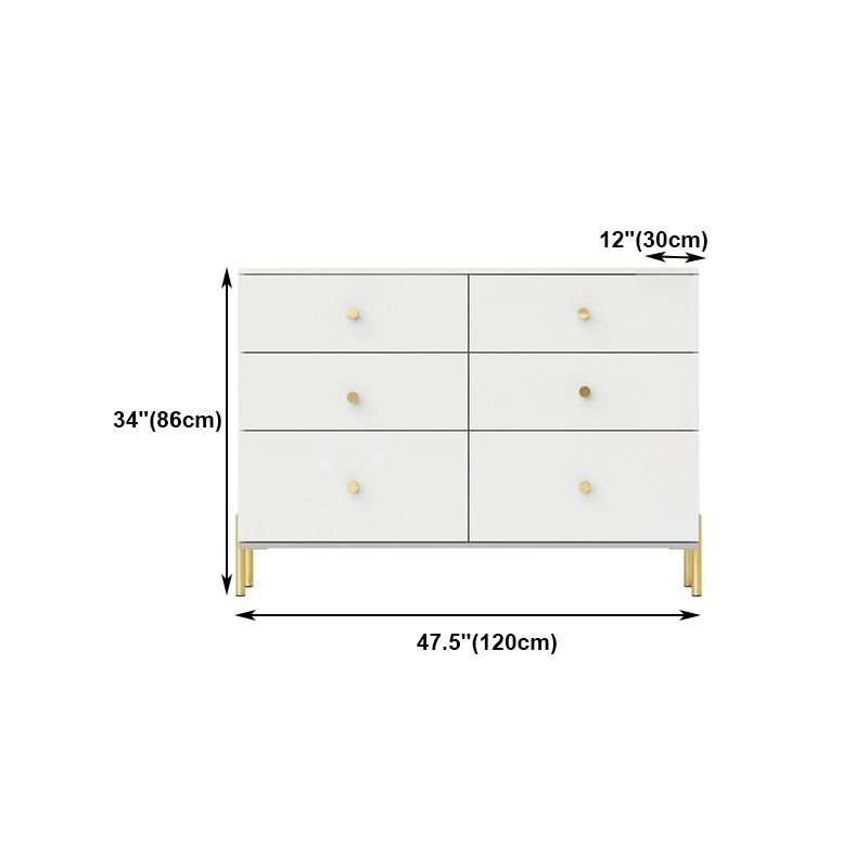 Modern Engineered Wood Sideboard Simple White Buffet Table with Drawer for Dining Room Clearhalo 'buffet_sideboard' 'Buffets & Sideboards' 'furn' 'furn_buffet_sideboard' 'Furniture' 'Kitchen & Dining Furniture' 1200x1200_a0a78ab8-b3f0-491a-86b2-2d537f2bee89