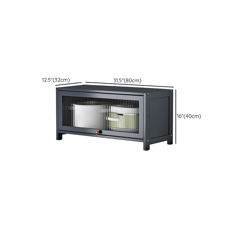 Contemporary Black Buffet Server Bamboo Dining Server for Kitchen Clearhalo 'buffet_sideboard' 'Buffets & Sideboards' 'furn' 'furn_buffet_sideboard' 'Furniture' 'Kitchen & Dining Furniture' 1200x1200_a0a99a4a-02bf-4262-9970-62c646dba72f