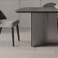 Mesa de comedor rectangular mesa de comedor de piedra con pedestal doble
