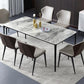 Rectangle Modern Stone Table Standard Height Kitchen Room Table with 4 Legs Clearhalo 'Dining Tables & Seating' 'Dining Tables' 'dining_table' 'furn' 'furn_dining_table' 'Furniture' 'Kitchen & Dining Furniture' 1200x1200_a0a9f91d-0293-43dc-9657-df606fa4dd56