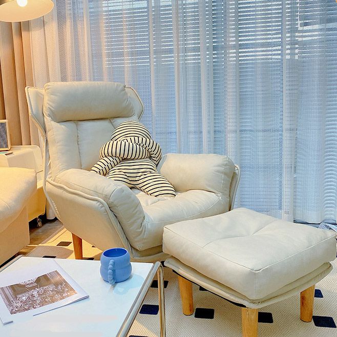 Modern Wood Recliner Chair Manual Solid Color Recliner Chair Clearhalo 'Chairs & Seating' 'furn' 'furn_recliners' 'Furniture' 'Living Room Furniture' 'Recliners' 1200x1200_a0ab53c6-f884-4662-ad53-07d9d5e652c9