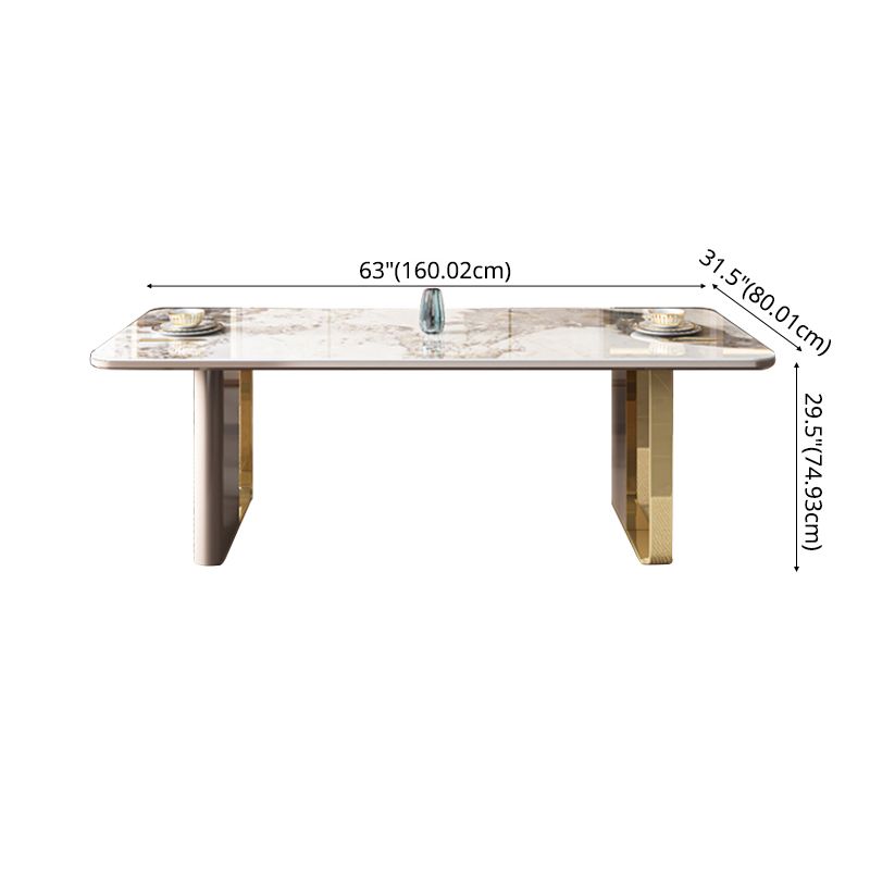 Dining Table Set Modern with Sintered Stone Dining Table and Padded Chairs Clearhalo 'Dining Room Sets' 'Dining Tables & Seating' 'dining_room_set' 'furn' 'furn_dining_room_set' 'Furniture' 'furniture_dining_room_set' 'Kitchen & Dining Furniture' 'kitchen&dining_furn' 'kitchen' 1200x1200_a0abc493-2481-4c28-ad42-acdc3e7899ed