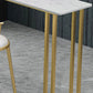 Rectangle Bistro Bar Height Cocktail Table Sled Pub Height Dining Table Clearhalo 'Bar Furniture' 'Bar Tables' 'bar_tables' 'furn' 'furn_bar_tables' 'Furniture' 'Kitchen & Dining Furniture' 1200x1200_a0ac3102-683b-4d1c-8d54-f7dacace3ab1
