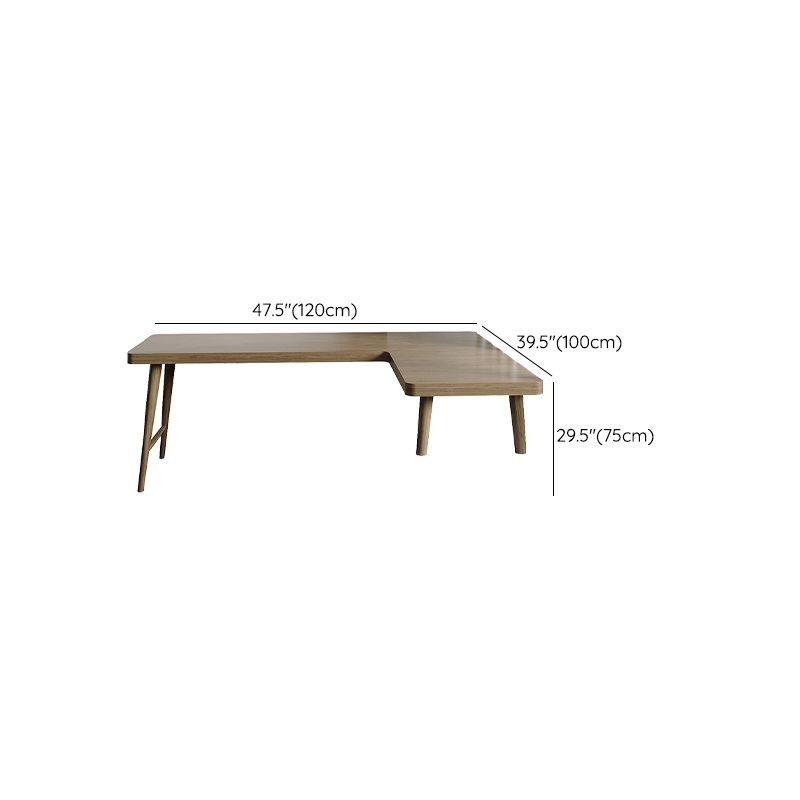 Modern Style Wooden Writing Desk L-Shape Office Table with Legs for Home Clearhalo 'furn' 'furn_office_desk' 'Furniture' 'Office Desks' 'Office Furniture' 'office_desk' 1200x1200_a0af0a81-6657-4649-aa3f-2ef7c18ed3d0