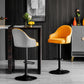 Modern Rotatable Armless Counter Stool Iron Household Bar Stool with Leather Cushion Clearhalo 'Bar Furniture' 'Bar Stools' 'bar_stools' 'furn' 'furn_bar_stools' 'furniture_bar_stools' 'Kitchen & Dining Furniture' 'kitchen&dining_furn' 'kitchen' 'kitchen_furn' Furniture' 1200x1200_a0b03169-32da-45f7-8cb8-3c13cf6468c3