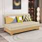 Contemporary 33.46" H Cotton Blend Armless Sleeper Sofa Bed in Beige Clearhalo 'furn' 'furn_futons' 'Furniture' 'Futons & Daybeds' 'Futons' 'Living Room Furniture' 1200x1200_a0b0f235-608c-4987-9545-3d2bbd2b2864