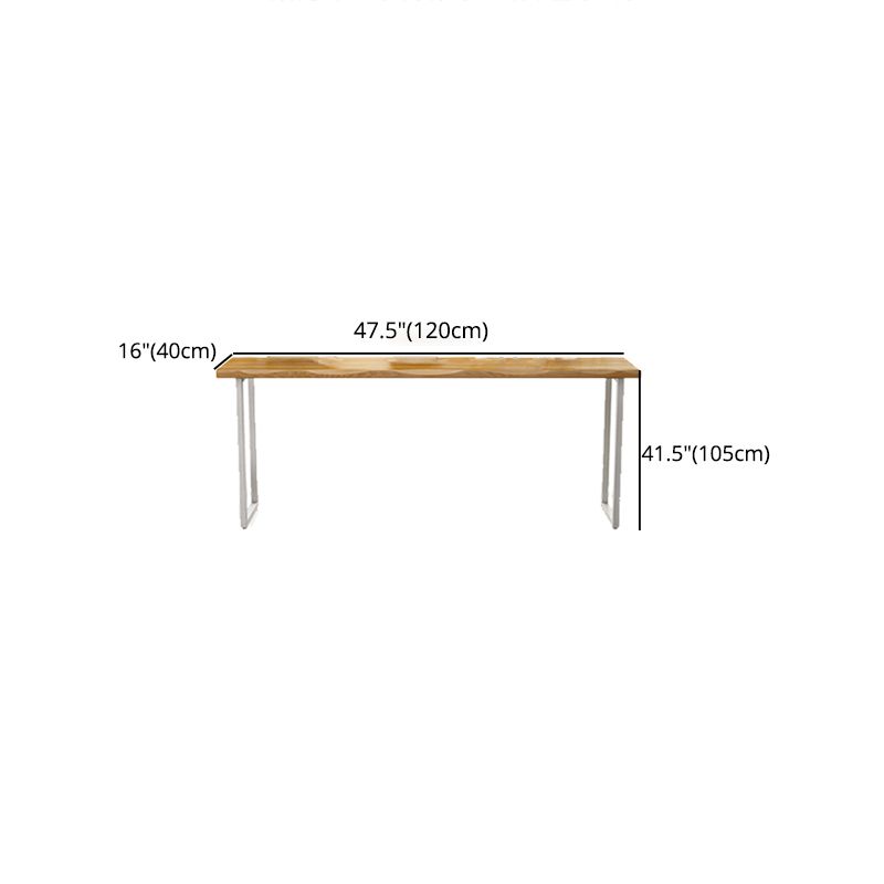 Pine Wood Bar Dining Table Modern Bar Table with Sled Base for Dining Room Clearhalo 'Bar Furniture' 'Bar Tables' 'bar_tables' 'furn' 'furn_bar_tables' 'Furniture' 'furniture_bar_tables' 'Kitchen & Dining Furniture' 1200x1200_a0b25730-bd42-416c-b262-920d32599b0f