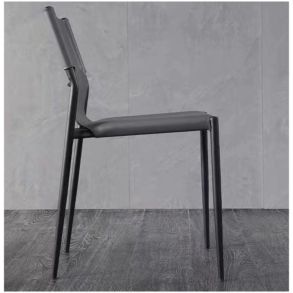 Contemporary Style Dining Chairs Kitchen Armless Side Chair with Metal Legs Clearhalo ' kitchen&dining_furn' 'Dining Chairs' 'Dining Tables & Seating' 'dining_chair' 'furn' 'furn_dining_chair' 'Furniture' 'furniture_dining_chair' 'Kitchen & Dining Furniture' 'kitchen' 1200x1200_a0b50f94-bcab-49df-a4b3-fbc914eb2735