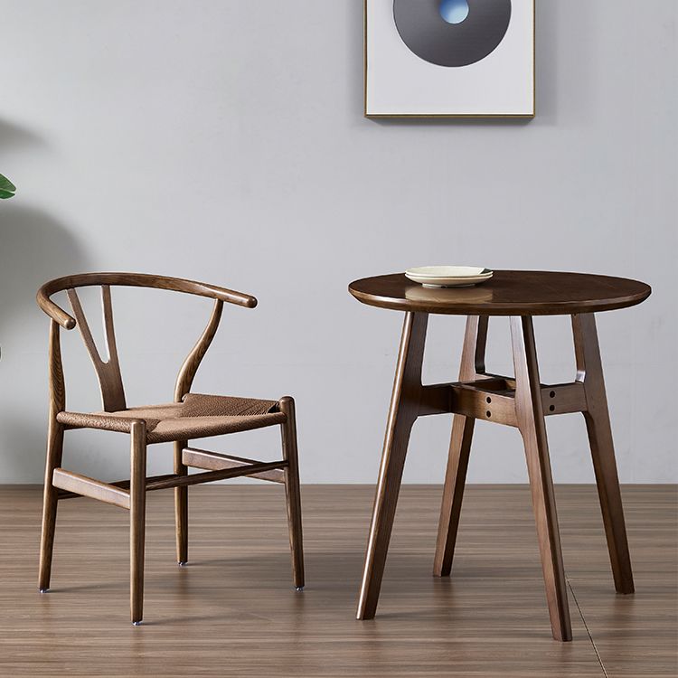 Contemporary Upholstered Restaurant Arm Chair Natural Wishbone Dining Chair Clearhalo ' kitchen&dining_furn' 'Dining Chairs' 'Dining Tables & Seating' 'dining_chair' 'furn' 'furn_dining_chair' 'Furniture' 'furniture_dining_chair' 'Kitchen & Dining Furniture' 'kitchen' 1200x1200_a0b53de3-3e56-4297-a20d-7bffbeb1cf21