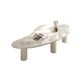 No Distressing Single Coffee Table Slate Free-Form White Coffee Table Clearhalo 'Coffee & Accent Tables' 'Coffee Tables' 'coffee_tables' 'furn' 'furn_coffee_tables' 'Furniture' 'Living Room Furniture' 1200x1200_a0b7bf9b-d996-49d6-b399-98175a0d6f42