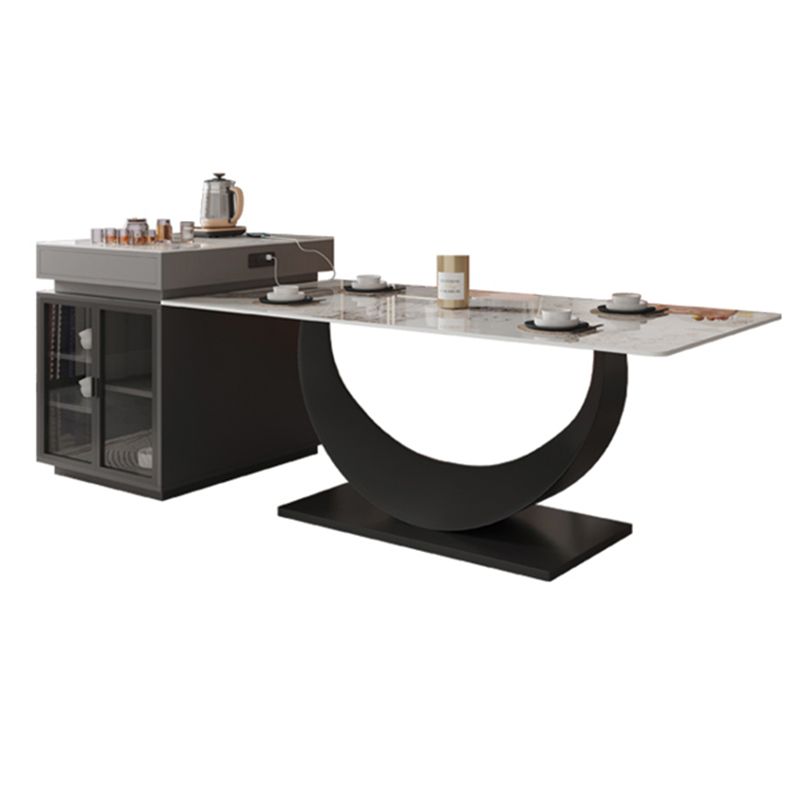 Mobili moderni in pietra da cucina 5 pezzi mobili da pranzo multi -scopo