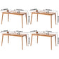 Solid Wood Modern Dining Table Brown Rectangle Table with 4 Legs for Home Use Clearhalo ' dining_table' 'Dining Tables & Seating' 'Dining Tables' 'Furniture' 'furniture_dining_table' 'Kitchen & Dining Furniture' 'kitchen&dining_furn' 'kitchen' 'kitchen_dining_table' 1200x1200_a0bb4be7-6f23-49e9-bccc-fb4917c5e492