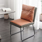 Contemporary Metal Dining Armless Chair Faux Leather Dining Chairs for Home Use Clearhalo ' kitchen&dining_furn' 'Dining Chairs' 'Dining Tables & Seating' 'dining_chair' 'furn' 'furn_dining_chair' 'Furniture' 'furniture_dining_chair' 'Kitchen & Dining Furniture' 'kitchen' 1200x1200_a0bd7664-6228-4048-b4ce-a49948eaaaa1