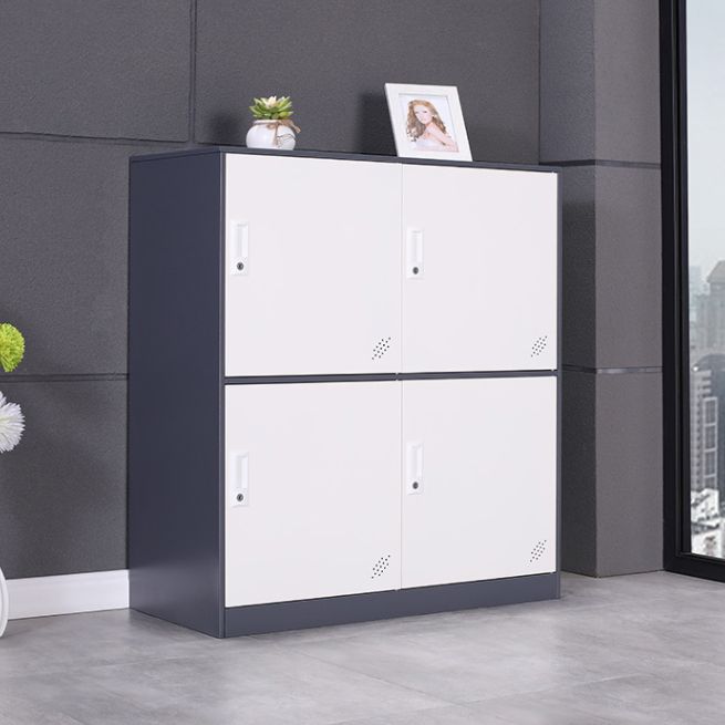 Contemporary Wardrobe Metal Wardrobe Closet for Home,35.43" D x 15.75" W x 39.37" H Clearhalo 'Armoires & Wardrobes' 'armoires_wardrobes' 'Bedroom Furniture' 'furn' 'furn_armoires_wardrobes' 'Furniture' 1200x1200_a0be5202-c169-4bfd-b3c2-24d5dc4aed18