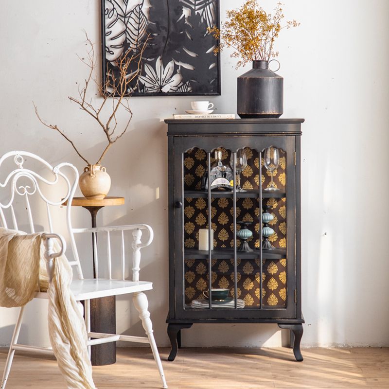 Curio tradizionale Curio Curio Armadietto Porte in vetro a buffet con porte