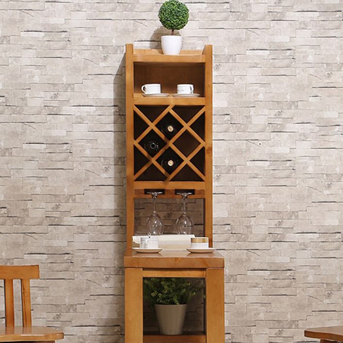 Brown Pine Wood Bistro Table with Storage Modern Pub Table for Living Room Clearhalo 'Bar Furniture' 'Bar Tables' 'bar_tables' 'furn' 'furn_bar_tables' 'Furniture' 'Kitchen & Dining Furniture' 1200x1200_a0beb56b-afda-4b73-81b8-d9521922e728
