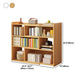 Modern Wood Horizontal Book Shelf Closed Back Shelf Bookcase
