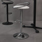Taburete de bar con patas de metal para interiores, altura ajustable, con reposapiés