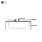 Modern Dinning Tabole with White Marble Rectangle Dining Table for Kitchen