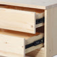 Massives Holz am Nachttisch Nachttisch mit 2 Schubladen