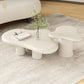 White Wood Coffee Table Free-Form Modern No Distressing Coffee Table Clearhalo 'Coffee & Accent Tables' 'Coffee Tables' 'coffee_tables' 'furn' 'furn_coffee_tables' 'Furniture' 'Living Room Furniture' 1200x1200_a0c09ab1-7ca4-4bb5-9481-2a3aabd01dbd