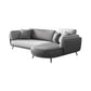 Faux Leather Scandinavian L-Shape Sectional with Pillowed Back Cushions Clearhalo 'furn' 'furn_sectionals' 'Furniture' 'furniture_sectionals' 'kitchen' 'kitchen_sectionals' 'Living Room Furniture' 'Sectionals' 1200x1200_a0c1f259-e0c2-4093-8857-c306eb9cb31d