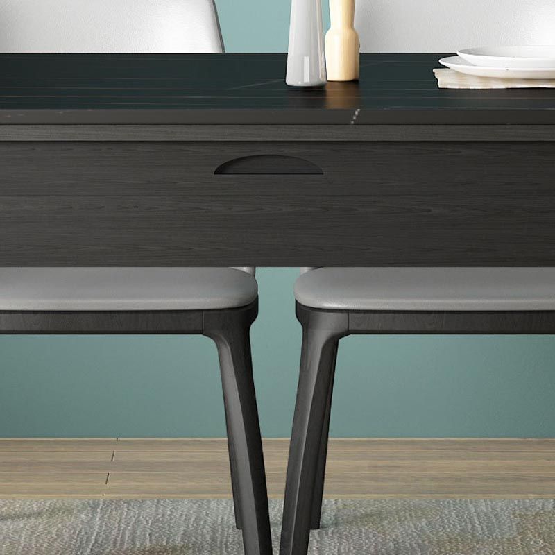 Stone Top Dining Table Contemporary Round Dining Table with 4 Legs Clearhalo 'Dining Tables & Seating' 'Dining Tables' 'dining_table' 'furn' 'furn_dining_table' 'Furniture' 'furniture_dining_table' 'Kitchen & Dining Furniture' 'kitchen' 'kitchen_dining_table' 1200x1200_a0c2320b-a5de-4d66-9f1f-7d7c93313990