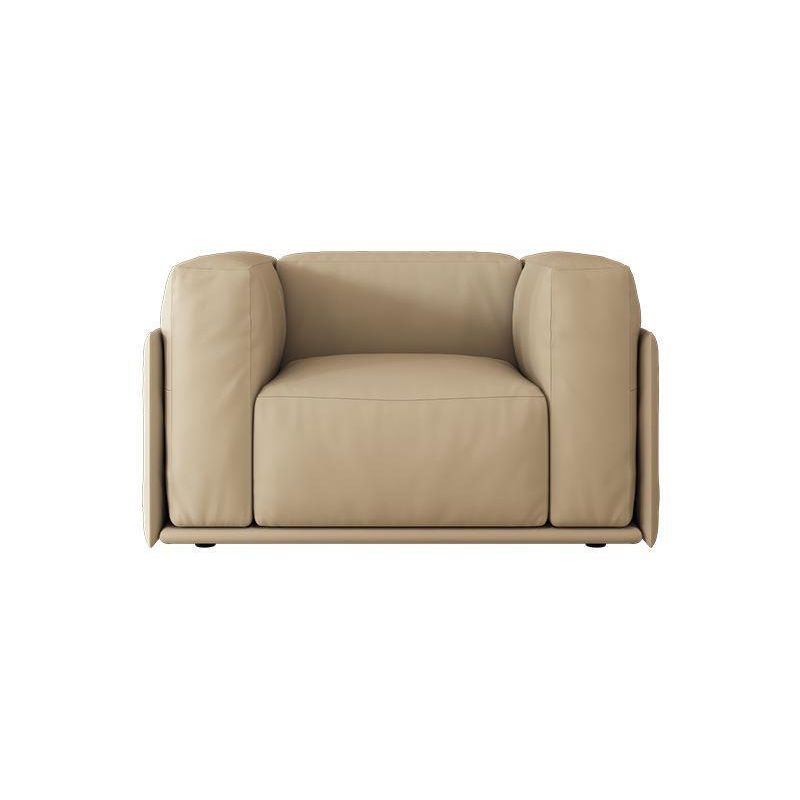 Faux Leather Tuxedo Arm Standard Sofa Contemporary Cushions Settee Clearhalo 'furn' 'furn_sofas' 'Furniture' 'Living Room Furniture' 'Sofa' 'sofas' 1200x1200_a0c26d18-28a4-440c-92ff-6a78b052f477