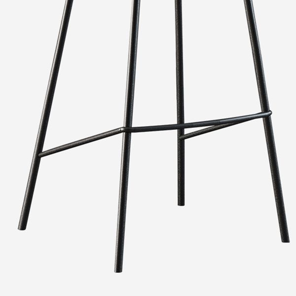 Contemporary Faux Leather Bucket Bar Stools with Black Metal Base Clearhalo 'Bar Furniture' 'Bar Stools' 'bar_stools' 'furn' 'furn_bar_stools' 'Furniture' 'Kitchen & Dining Furniture' 1200x1200_a0c290d0-156f-4716-b6c9-e95bc0c63a80