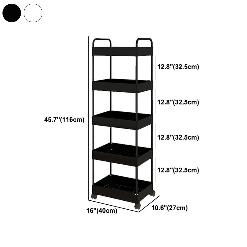 Moderno libreria etagere aperta scaffale in metallo scaffale in plastica scaffale con ruote di caster