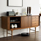 Modern Wood Sideboard Table 3 Drawers Buffet Table Cabinets Included for Living Room Clearhalo 'buffet_sideboard' 'Buffets & Sideboards' 'furn' 'furn_buffet_sideboard' 'Furniture' 'Kitchen & Dining Furniture' 1200x1200_a0c48ade-f953-4389-b638-870ee7ec96ec